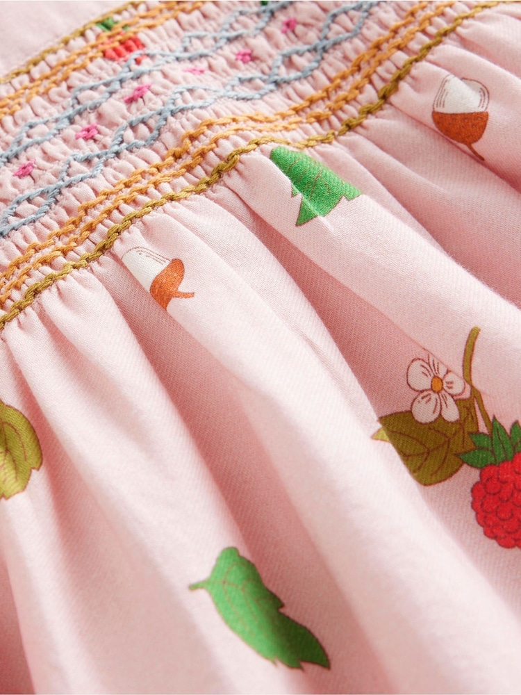 Boden Pink Bess Cosy Smocked Dress - Image 3 of 3
