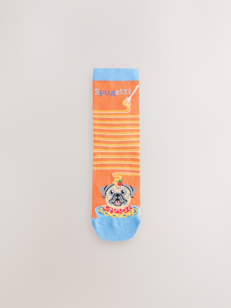 Pasta Dogs Slogan - Pack de 4 pares de calcetines tobilleros - Imagen 2 de 7