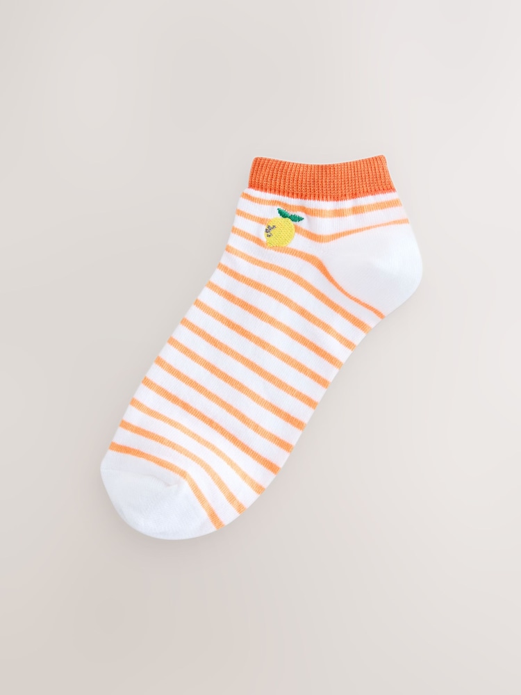 Fruit Stripe Trainer Socks 4 Pack - Image 2 of 7