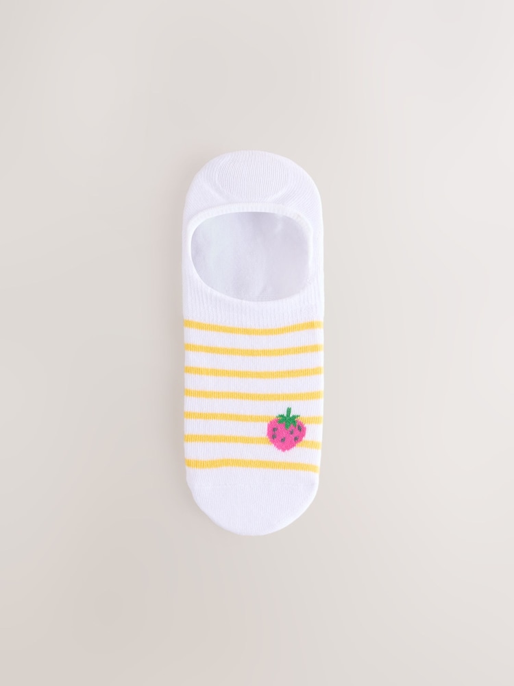 Stripe Fruit Invisible Socks 4 Pack - Image 2 of 7