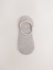 Ribbed Neutral Invisible Socks 4 Pack - Image 2 of 7