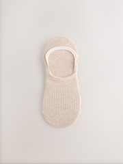 Ribbed Neutral Invisible Socks 4 Pack - Image 4 of 7