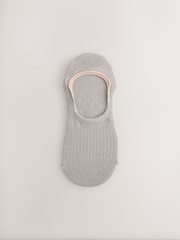 Ribbed Neutral Invisible Socks 4 Pack - Image 5 of 7