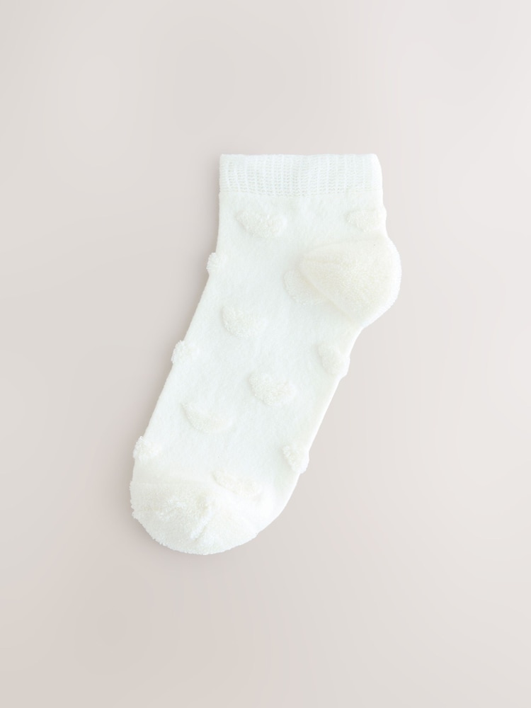 Neutral Hearts Trainer Socks 3 Pack - Image 2 of 6