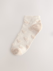 Neutral Hearts Trainer Socks 3 Pack - Image 4 of 6