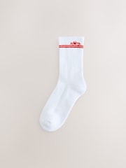 Racing Car Cushion Sole Ribbed Sport Ankle Socks 3 Pack With Arch Support - Image 4 of 6