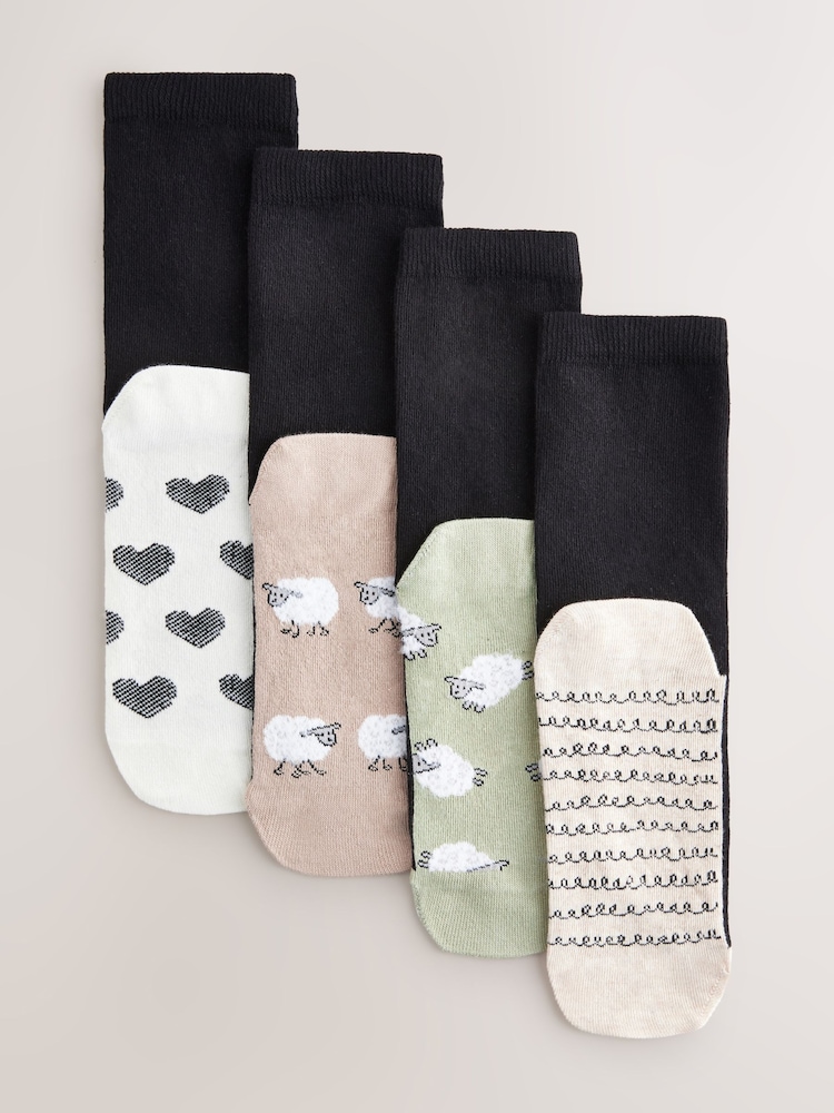 Sheep - Socken mit Fußbett, 4er-Pack - Bild 1 von 3