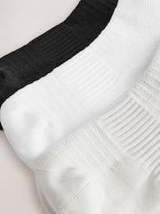 Black & White Blister Resist Trainer Socks 3 Pack - Image 6 of 6