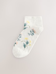 Vert/Jaune Fleuri  - Paquet de chaussettes d'entraînement 4 - Image 3 de 7