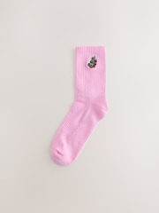 Pasta Cushion Sole Ribbed Sport Ankle Socks 3 Pack With Arch Support - Image 2 of 6