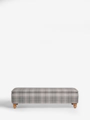 Versatile Check Nevis Grey Hartford Ottoman Blanket Box - Image 3 of 10