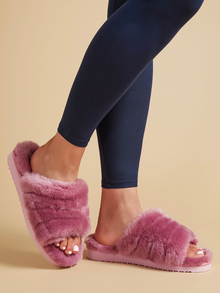 Jones Bootmaker Falonda Faux Fur Slippers - Image 1 of 7