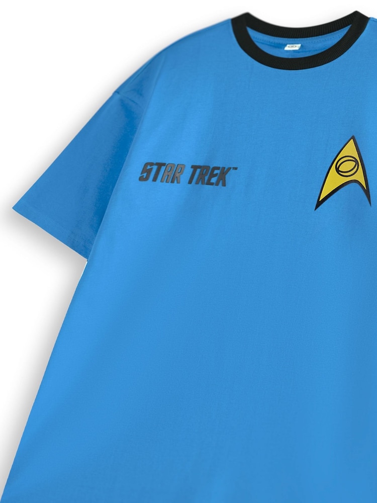 Vanilla Underground Blue Mens Star Trek Character 100% Cotton T-Shirt - Image 4 of 6