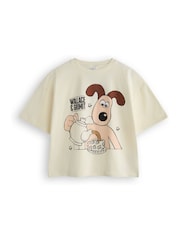 Vanilla Underground Cream Ladies Wallace and Gromit 100% Cotton Pyjamas - Image 2 of 6