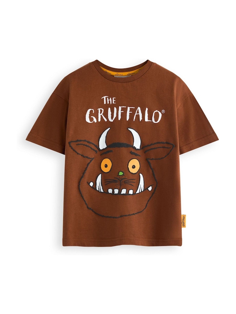 Vanilla Underground Brown Unisex Kids Gruffalo and Friends 100% Cotton T-Shirt - Image 1 of 6