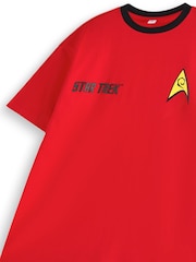 Vanilla Underground Red Mens Star Trek Character 100% Cotton T-Shirt - Image 4 of 6