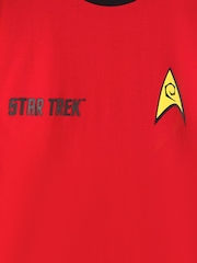 Vanilla Underground Red Mens Star Trek Character 100% Cotton T-Shirt - Image 5 of 6