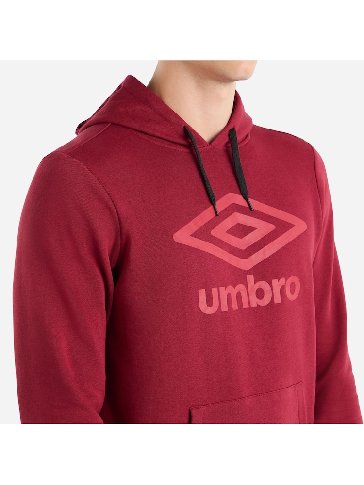 Umbro Red Large Logo Hoodie - Image 3 of 5