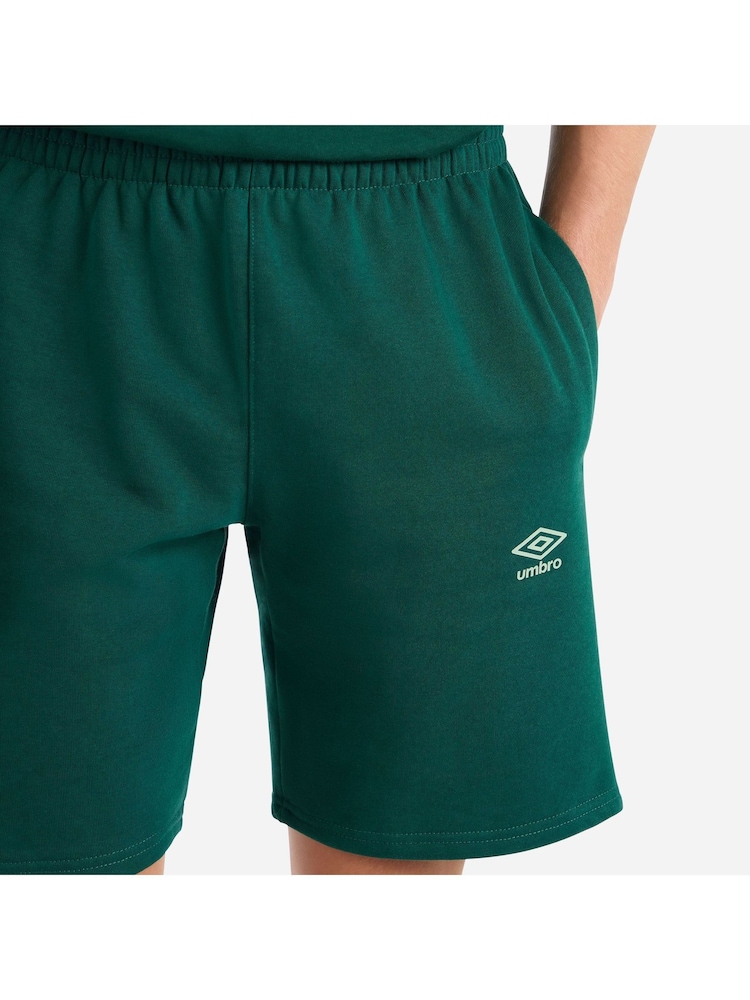 Umbro Green Fleece Shorts - Image 4 of 4