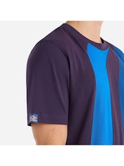 Umbro Purple Diagonal Diamond 100% Cotton T-Shirt - Image 3 of 4