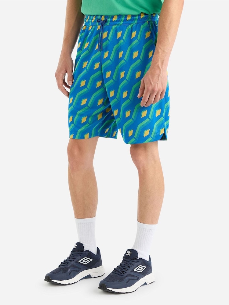 Umbro Blue Jacquard Shorts - Image 1 of 4