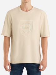 Umbro Cream Crest 100% Cotton T-Shirt - Image 1 of 4