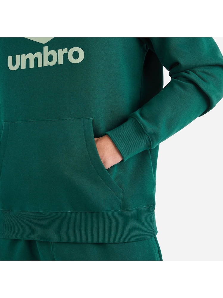 Umbro Green Large Logo Hoodie - Image 4 of 4