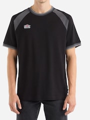 Umbro Black Panelled T-Shirt - Image 1 of 4