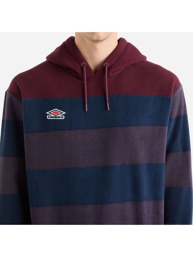 Umbro Red Panelled Hoodie - Image 5 of 5