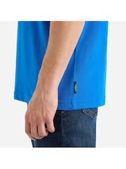 Umbro Blue Panelled 100% Cotton T-Shirt - Image 4 of 4