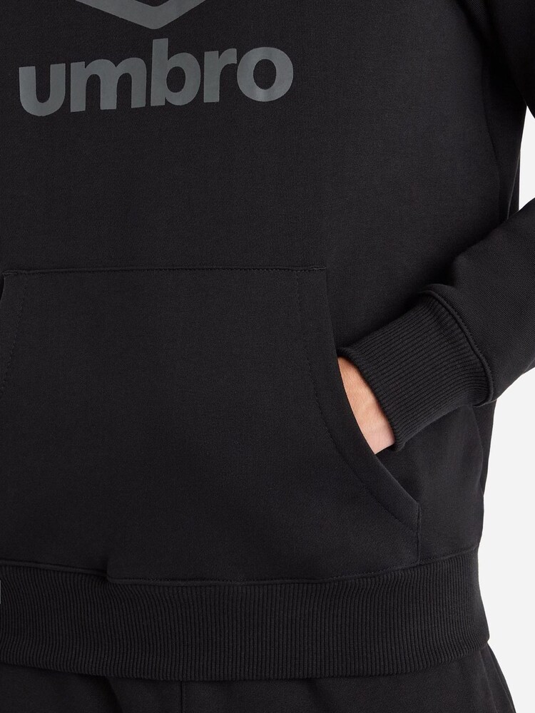 Umbro Black Large Logo Hoodie - Image 4 of 4 Umbro Black Large Logo Hoodie - Image 4 of 4