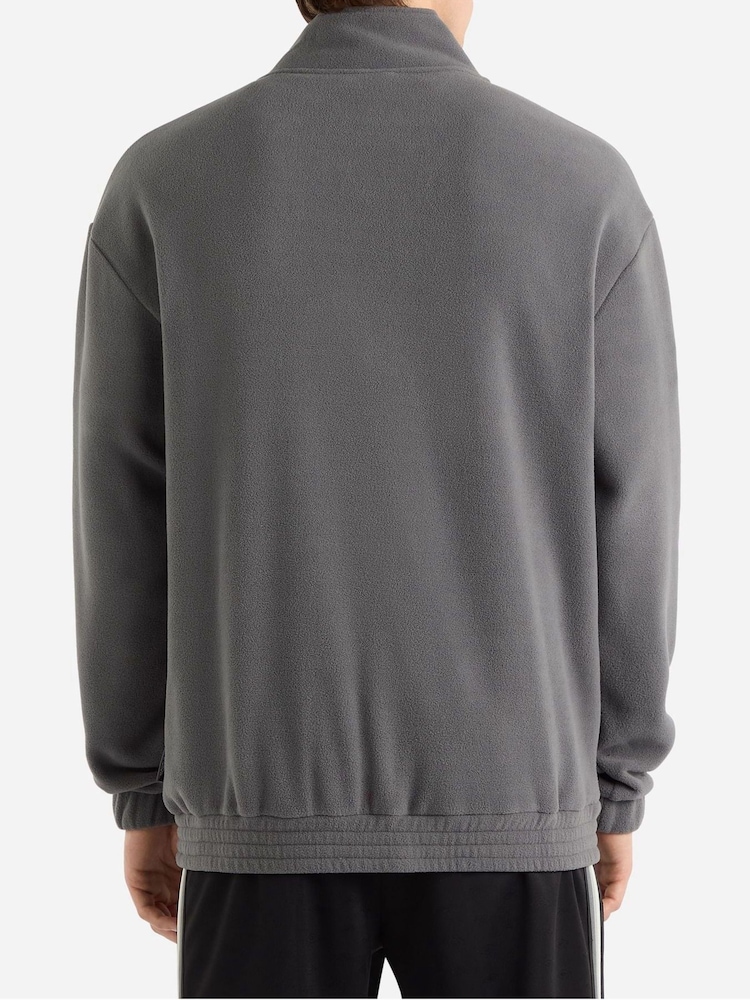 Umbro Grey Panelled Quarter Zip Fleece - Image 2 of 4
