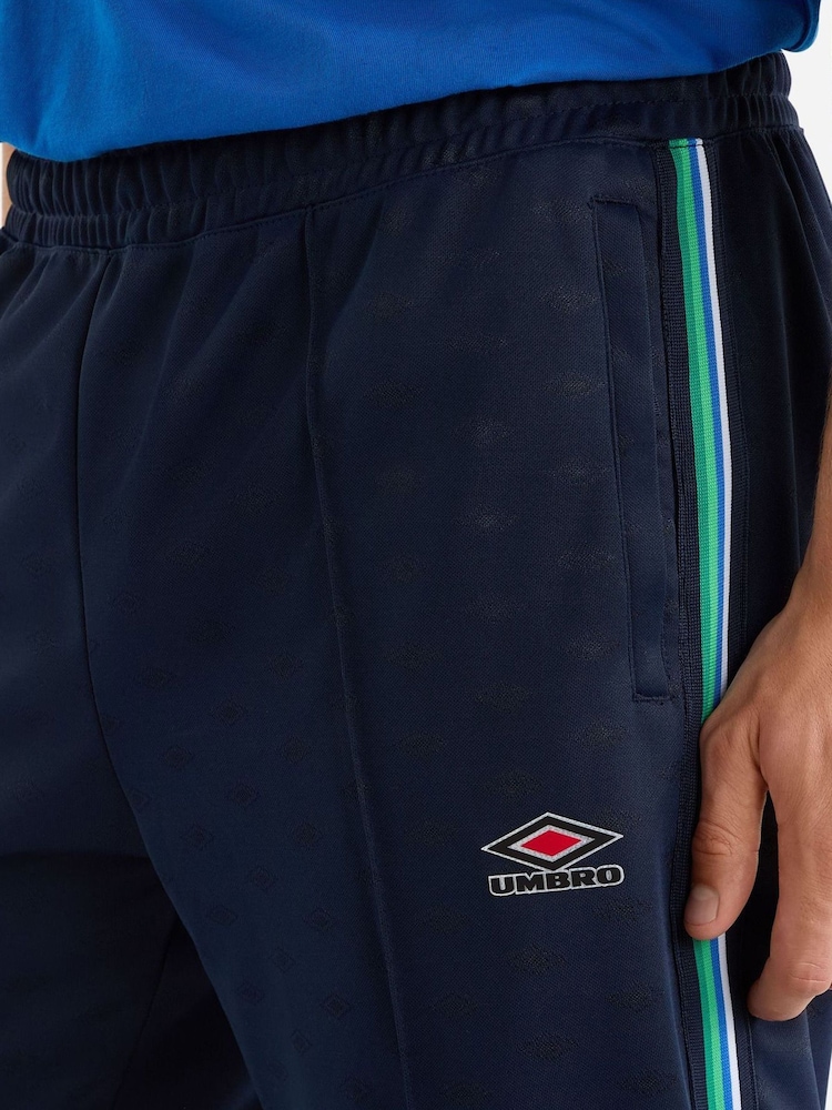 Umbro Blue Monogram Track Joggers - Image 3 of 4