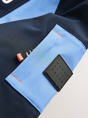 Blau/Stein - Baker by Ted Baker Shower Resistant Colourblock Coat - Bild 10 von 13
