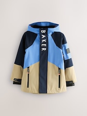 Blau/Stein - Baker by Ted Baker Shower Resistant Colourblock Coat - Bild 13 von 13