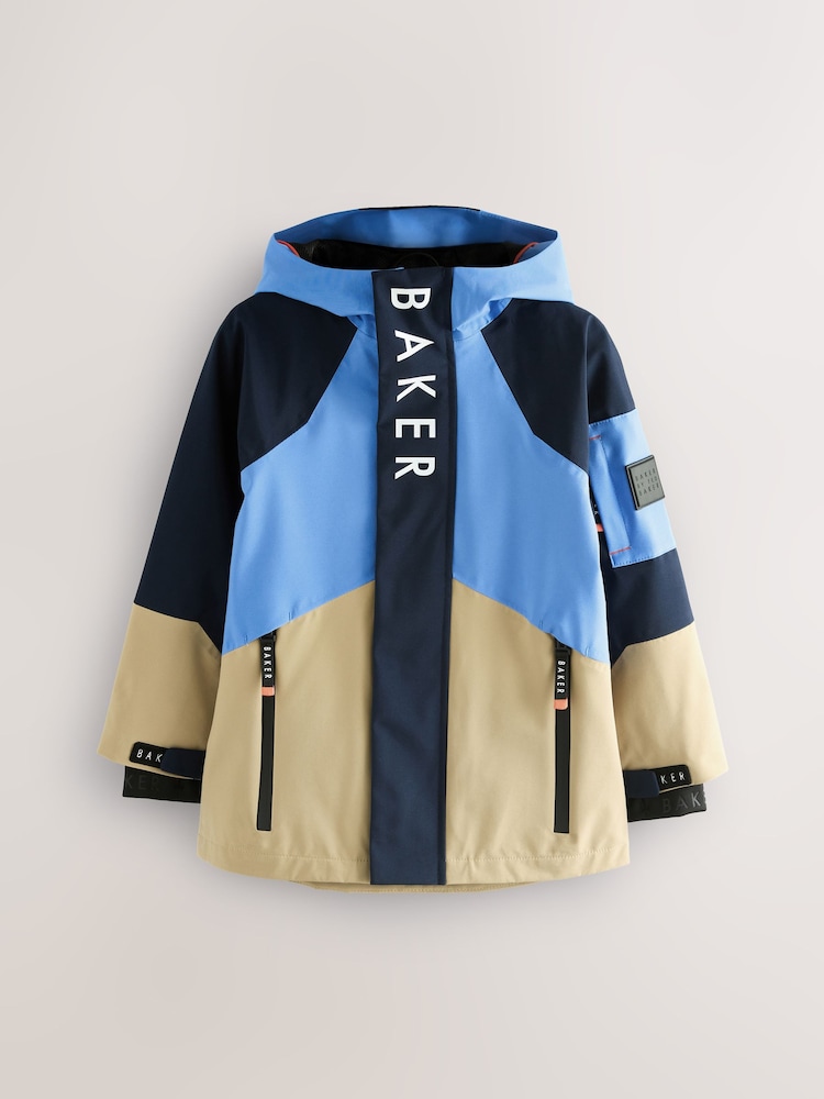 Blau/Stein - Baker by Ted Baker Shower Resistant Colourblock Coat - Bild 13 von 13 Blau/Stein - Baker by Ted Baker Shower Resistant Colourblock Coat - Bild 13 von 13