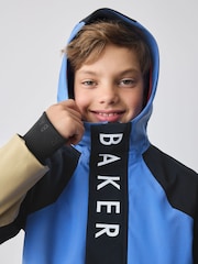 Blau/Stein - Baker by Ted Baker Shower Resistant Colourblock Coat - Bild 3 von 13