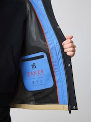 Blau/Stein - Baker by Ted Baker Shower Resistant Colourblock Coat - Bild 4 von 13