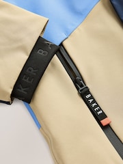 Blau/Stein - Baker by Ted Baker Shower Resistant Colourblock Coat - Bild 8 von 13