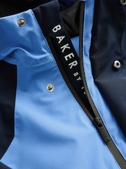 Blau/Stein - Baker by Ted Baker Shower Resistant Colourblock Coat - Bild 9 von 13