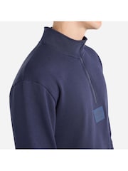 Umbro Blue Small Logo Quarter Zip Fleece - Image 4 of 4