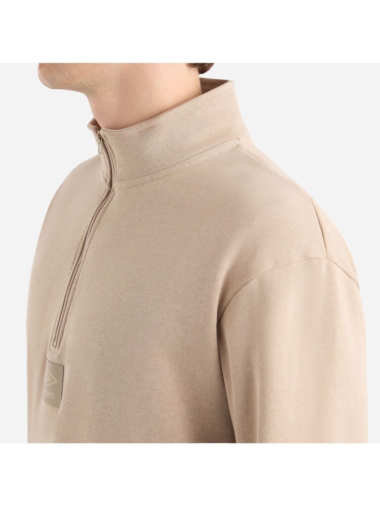 Umbro Cream Small Logo Quarter Zip Fleece - Image 4 of 4