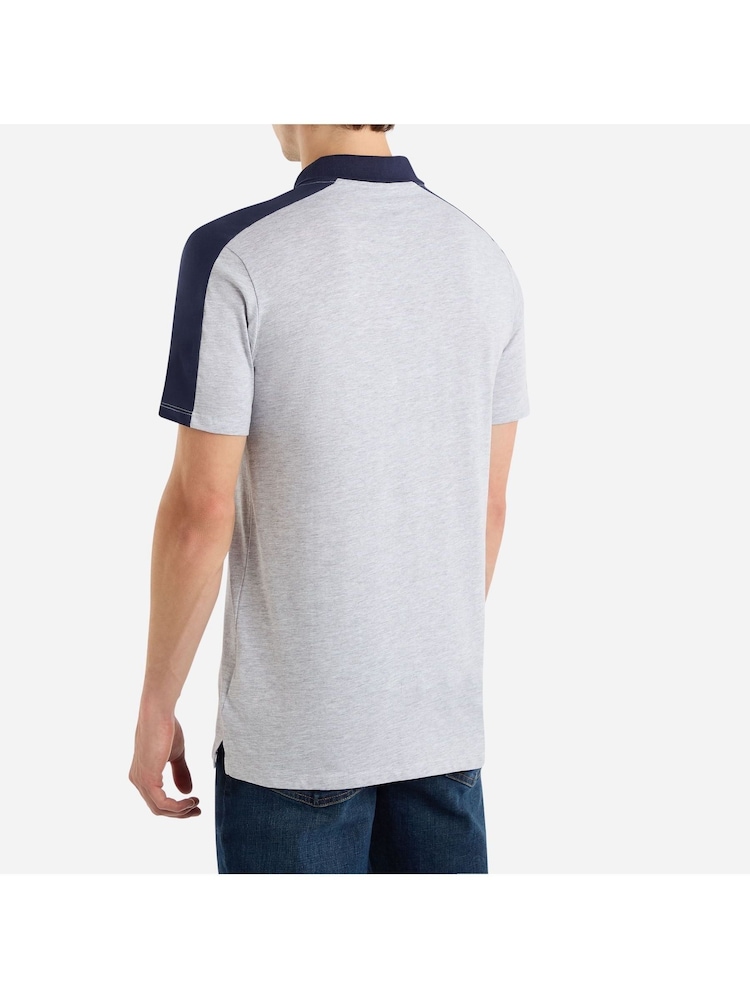 Umbro Grey Terrace Zip 100% Cotton Polo Shirt - Image 2 of 4
