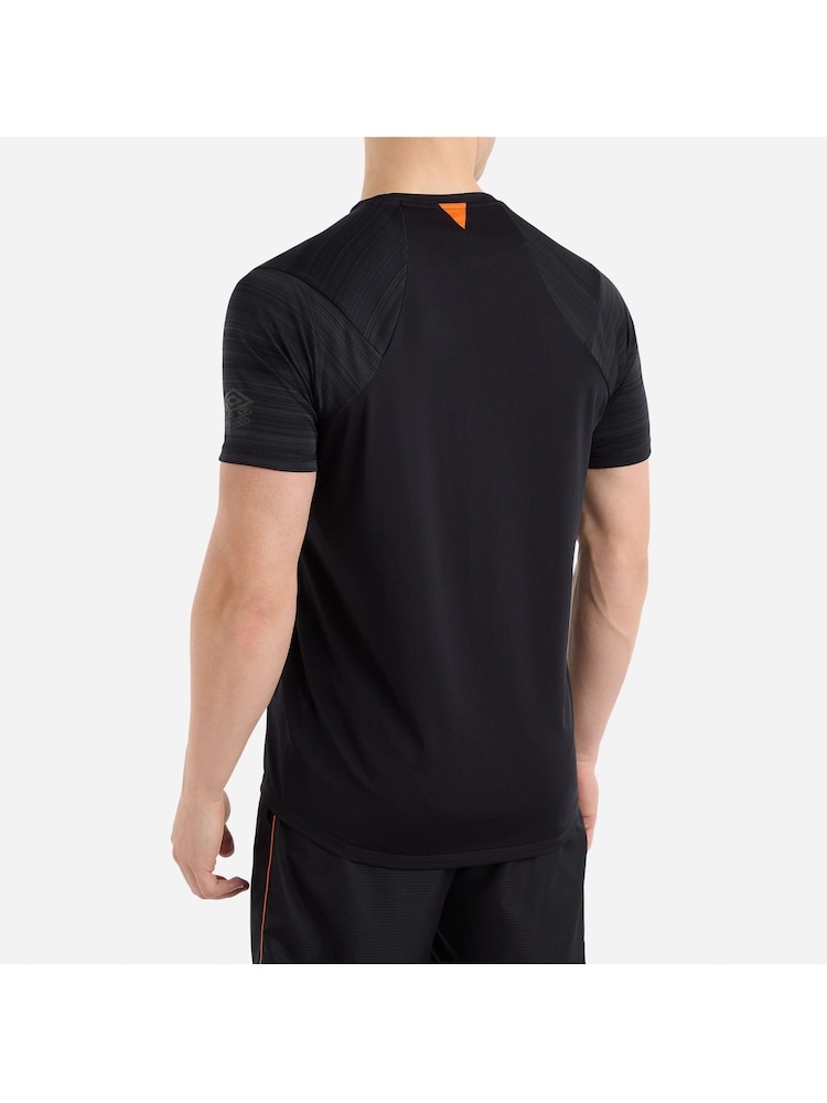 Umbro Black Pro Training Marl Poly Black T-Shirt - Image 2 of 5