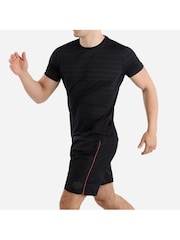 Umbro Black Pro Training Marl Poly Black T-Shirt - Image 3 of 5