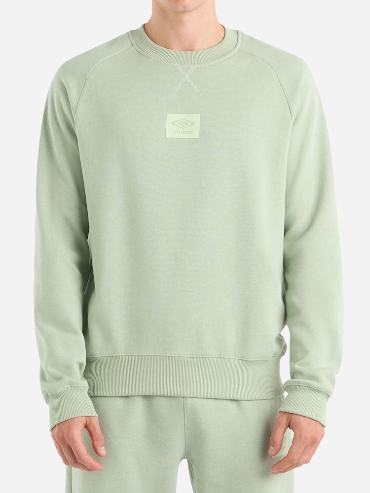 Umbro Green Small Logo Sweat Top - Image 1 of 4
