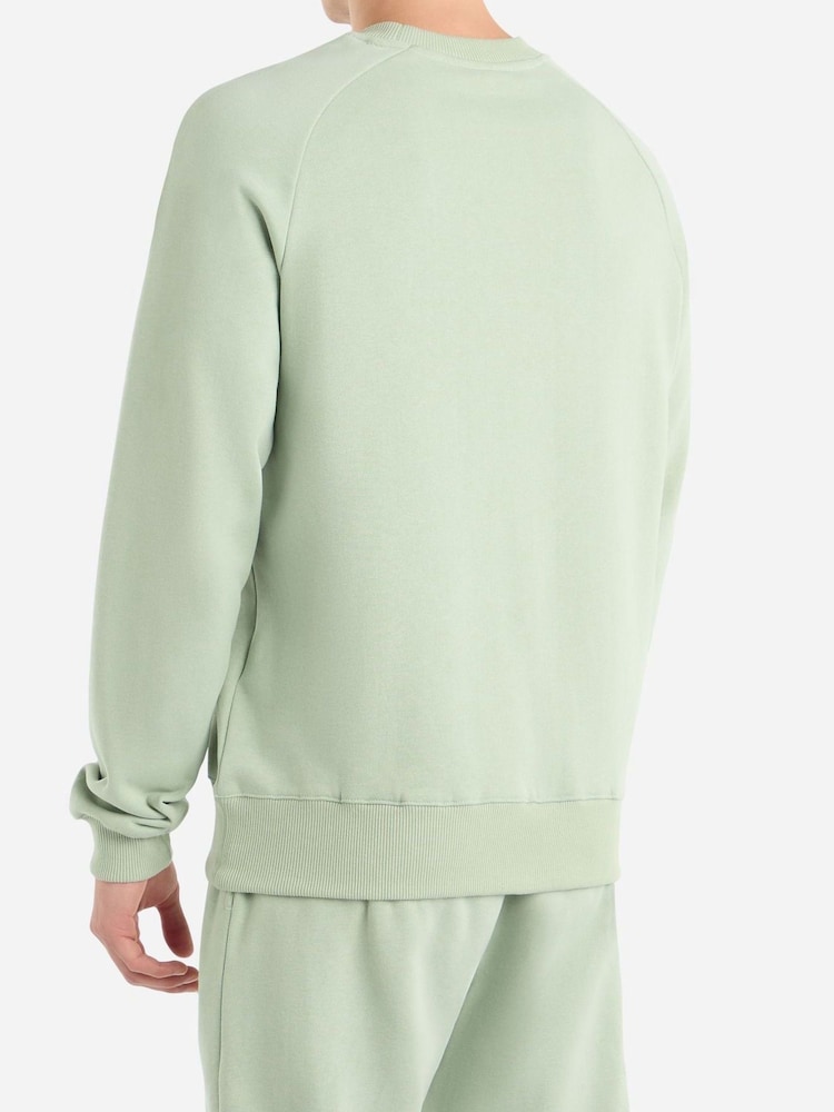 Umbro Green Small Logo Sweat Top - Image 2 of 4