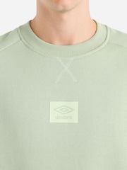 Umbro Green Small Logo Sweat Top - Image 3 of 4