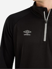 Umbro Black Sportswear Quarter Zip Sweatshirt - Imagen 4 de 4