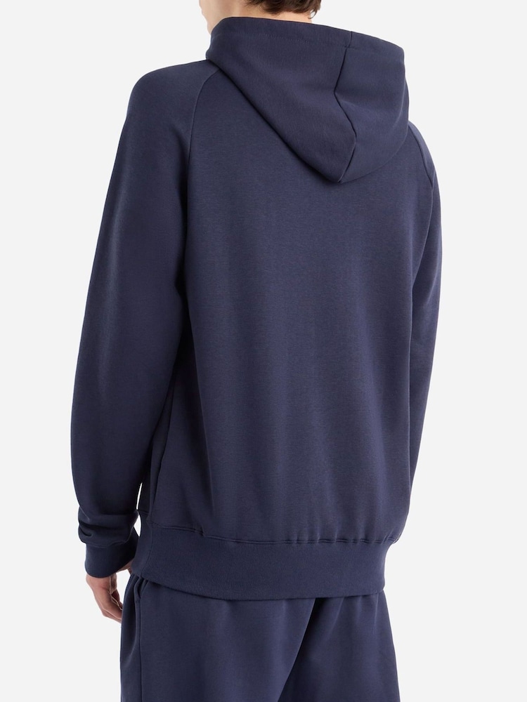 Umbro Blue Small Logo Hoodie - Image 2 of 4 Umbro Blue Small Logo Hoodie - Image 2 of 4